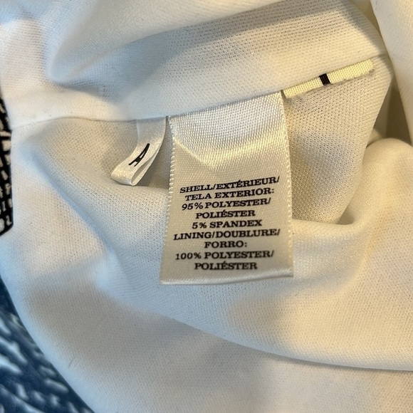 Ann Taylor Dress Mod Plaid Geo Print Career Wear Size L - Picture 6 of 6